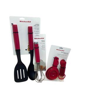 KitchenAid Hot Pink Hibiscus 12 pc. Utensils Set NEW‎ WITH TAGS!